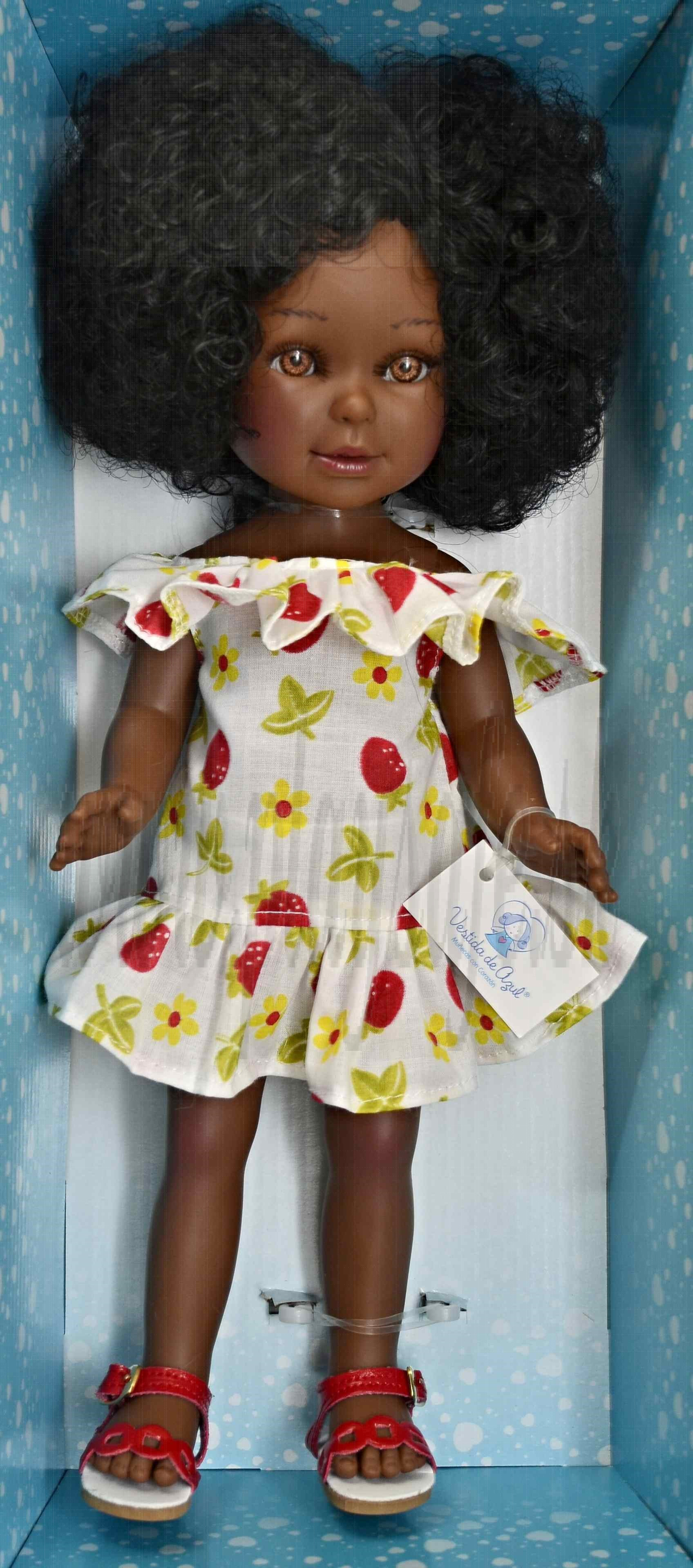 Vestida de Azul Paulina Doll, 33cm black summer