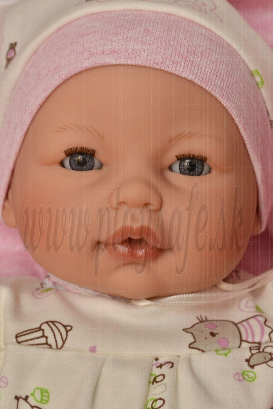 Antonio Juan Bimba Saquito Bebes Rosa Baby Doll, 37cm closing eyes