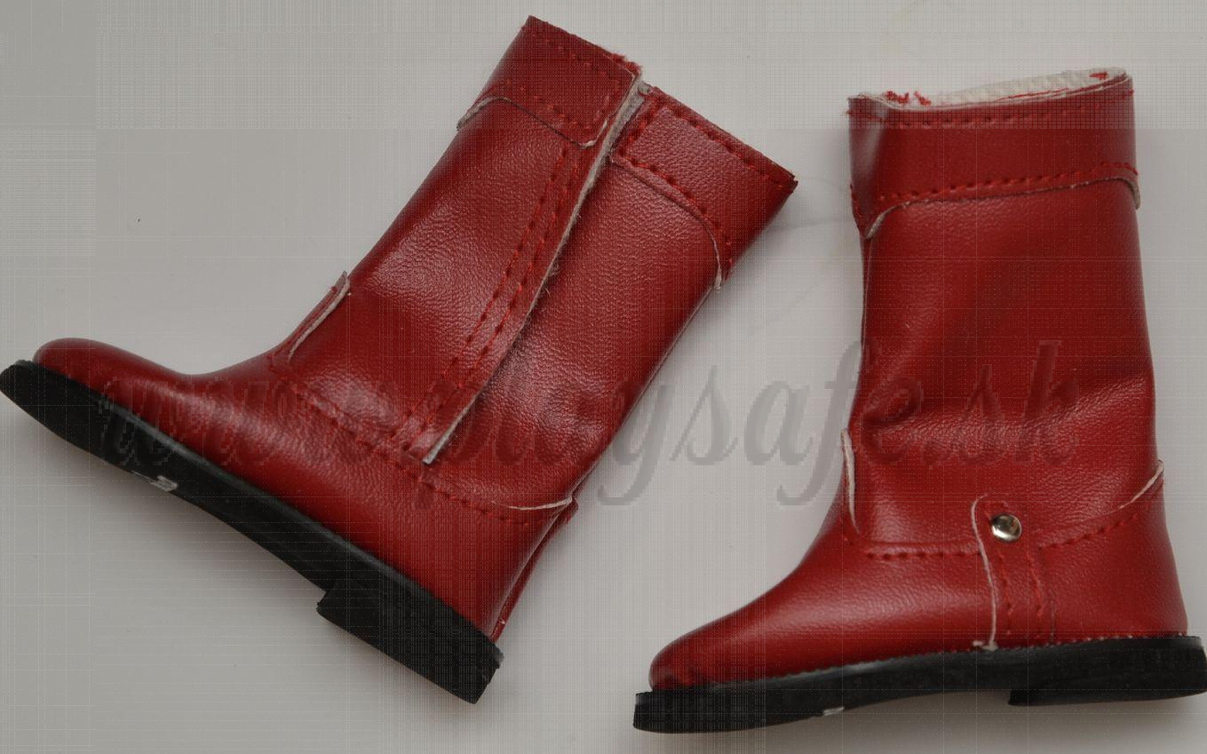 Paola Reina Las Amigas Boots red with velcro