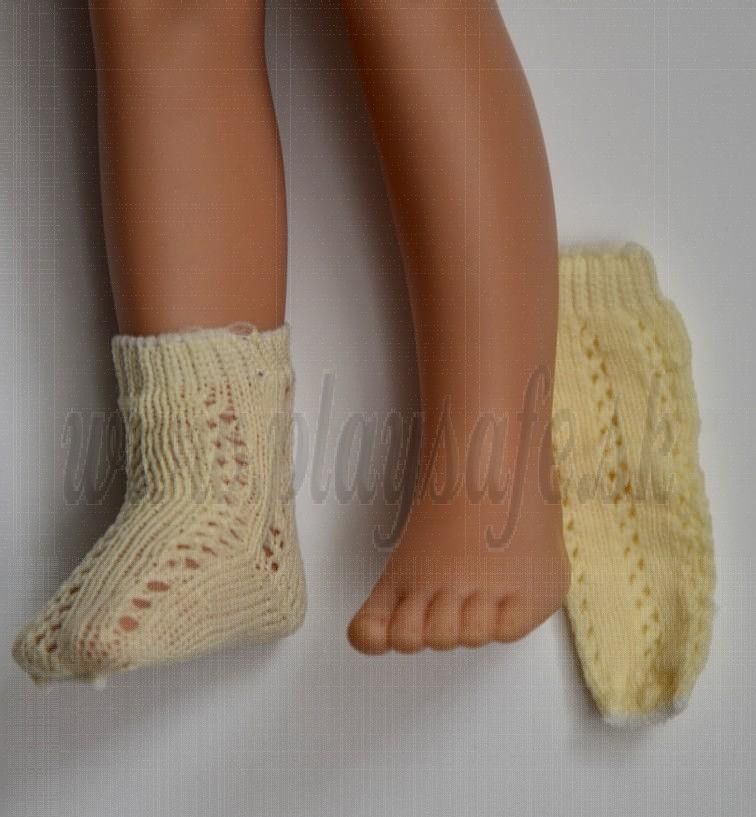 Paola Reina Las Amigas Socks knitted beige, 32cm