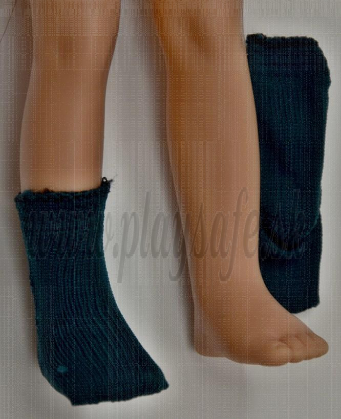 Paola Reina Las Amigas Socks knitted dark green, 32cm