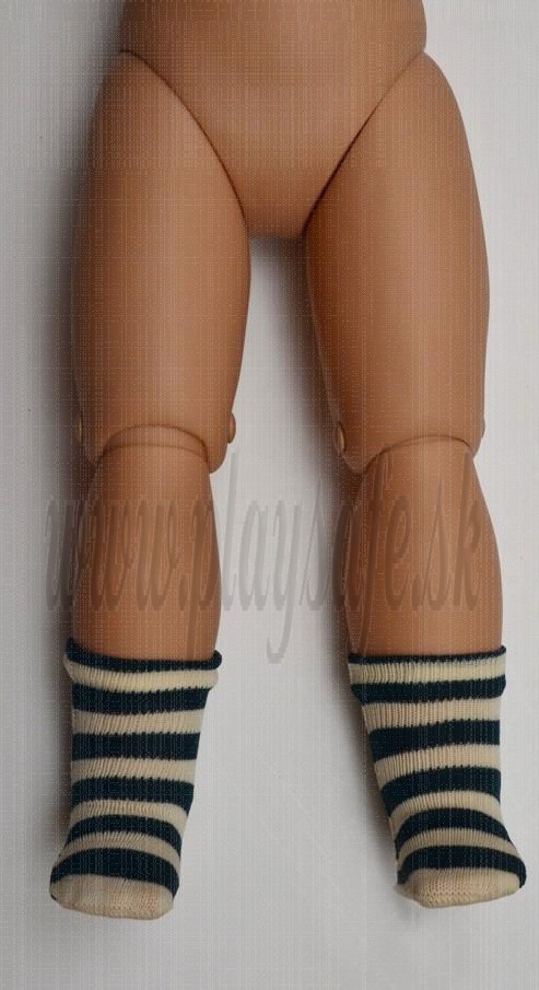Paola Reina Las Reinas Socks striped beige-green, 60cm