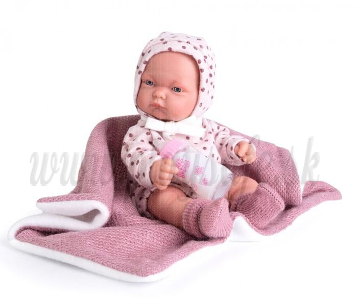Antonio Juan Pitu Baby Girl Doll, 26cm with bottle