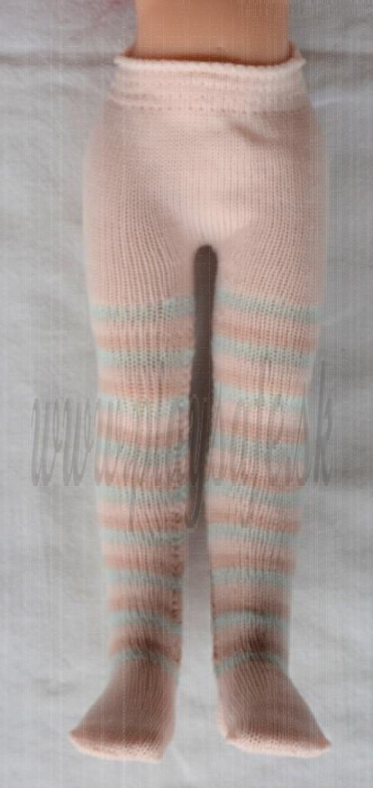 Paola Reina Las Amigas Tights rosa striped, 32cm