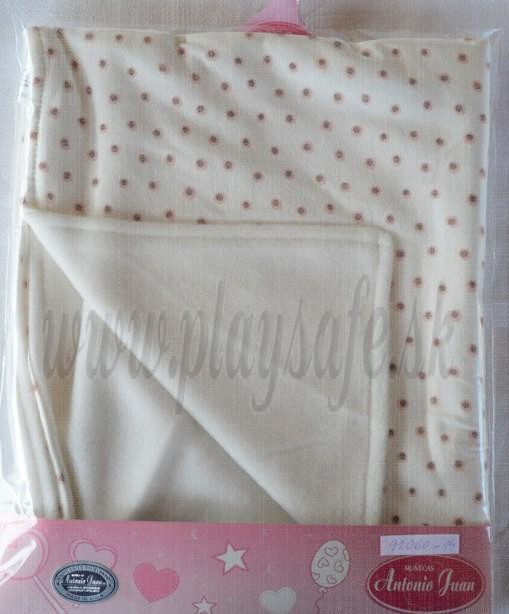 Antonio Juan Baby doll winter blanket, 40-42cm dots