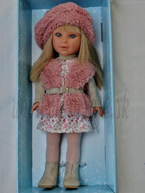 Vestida de Azul Paulina Doll, 33cm in pink vest