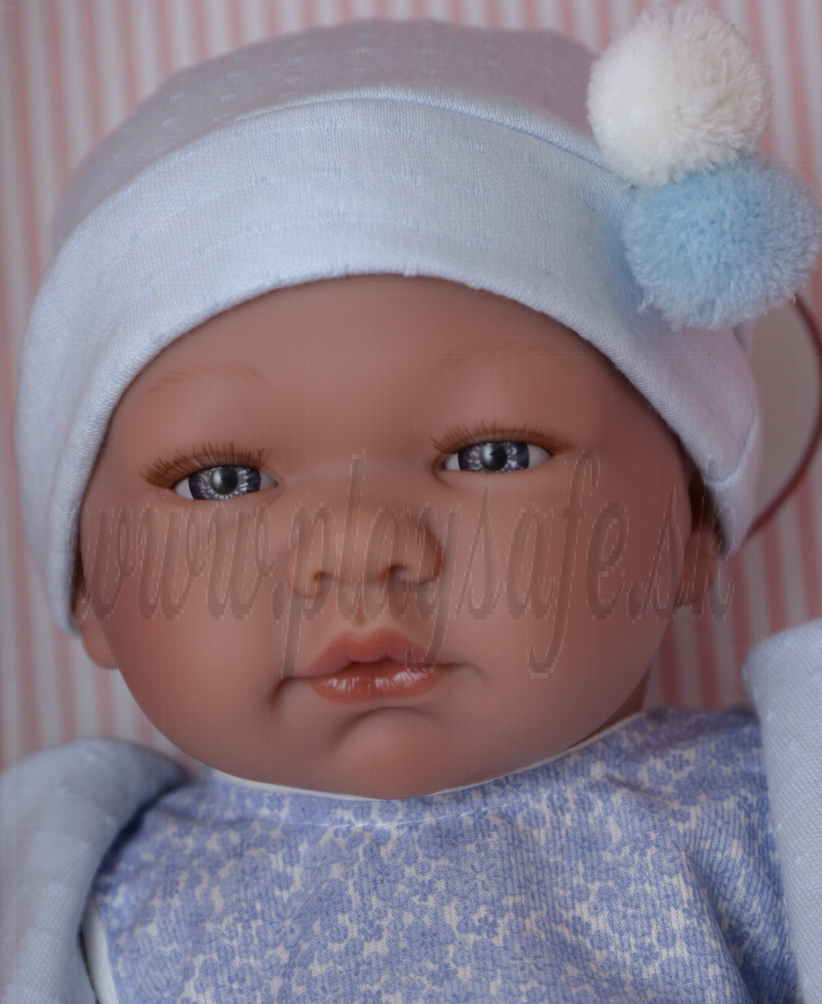 Asivil Baby Doll Pablo, 43cm with pompom