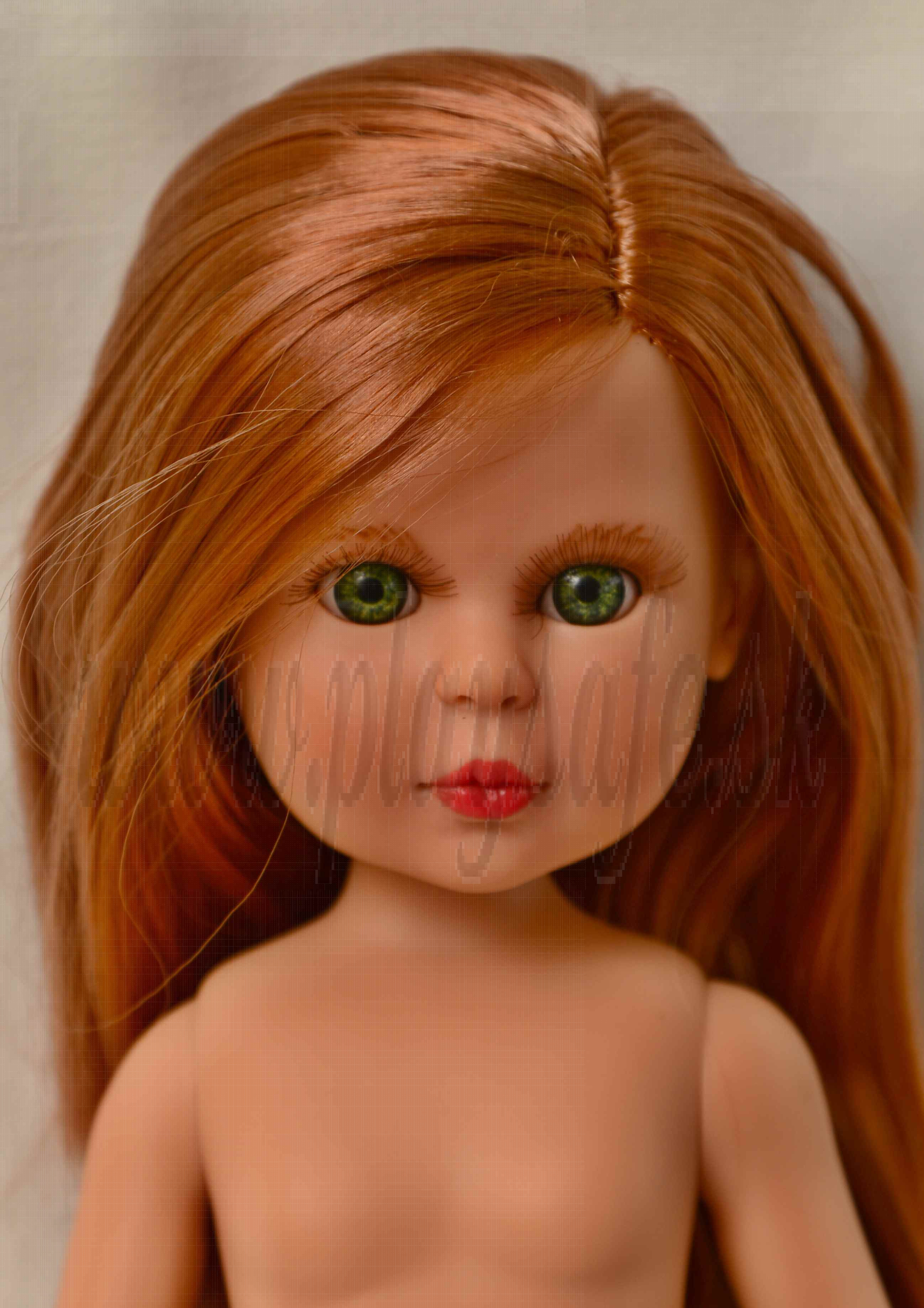 Vidal Rojas Little Naia No Clothes Doll, 35cm red hair
