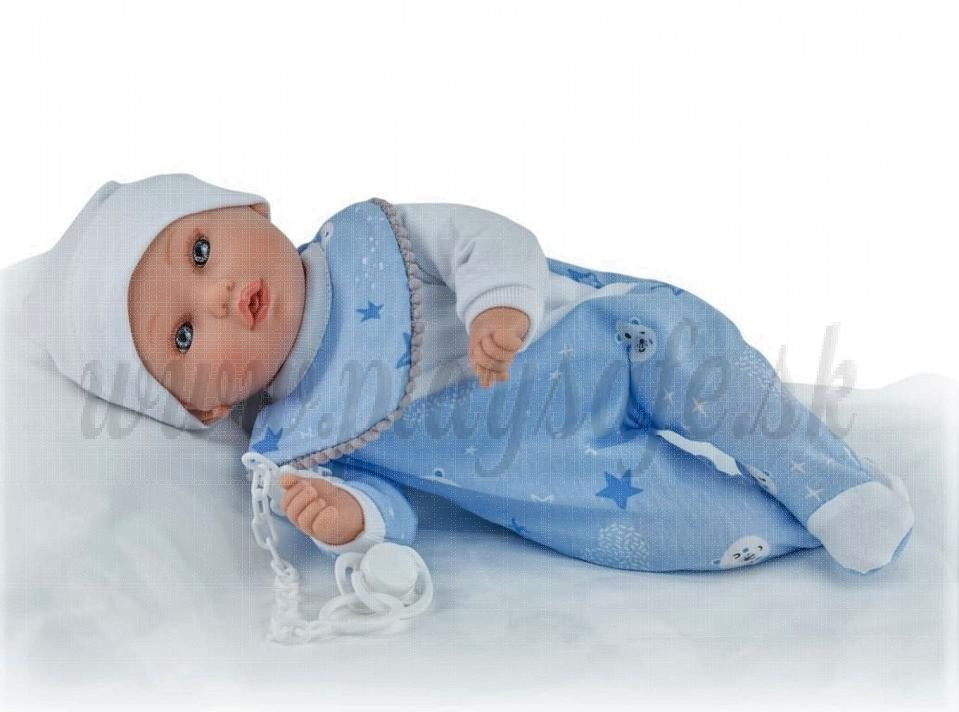 Marina & Pau Petite Star Baby Soft Doll, 40cm blue