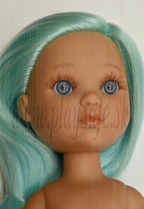 Berjuan Eva Doll Naked, 35cm blue