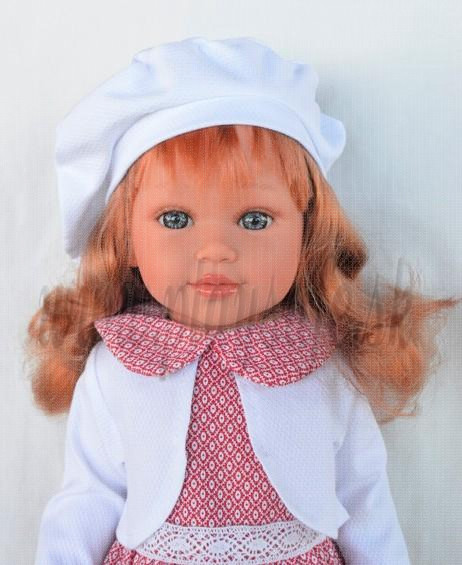 Vestida de Azul Coral Doll, 45cm in red