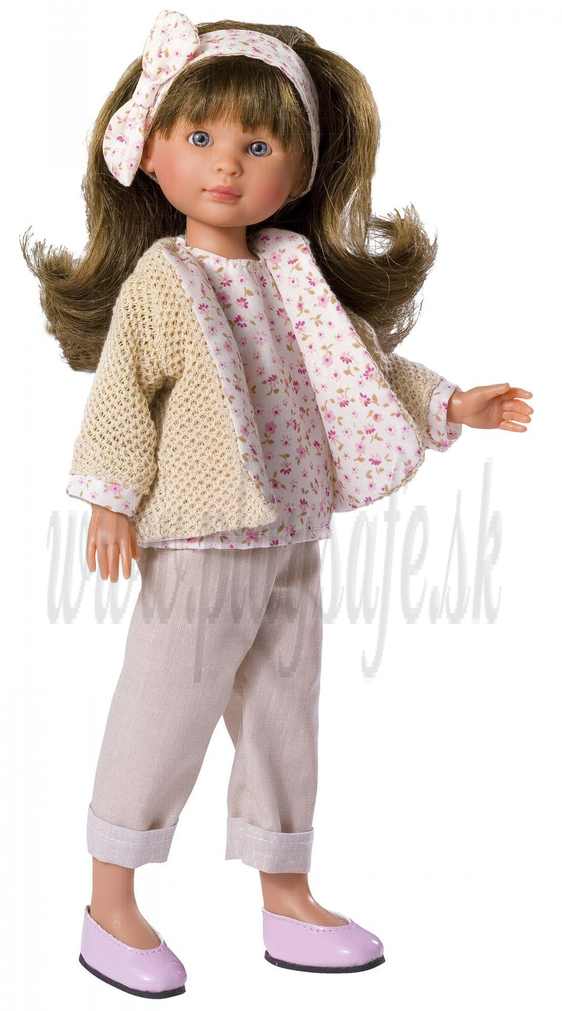 Asivil Celia Brunette Doll, 30cm in beige