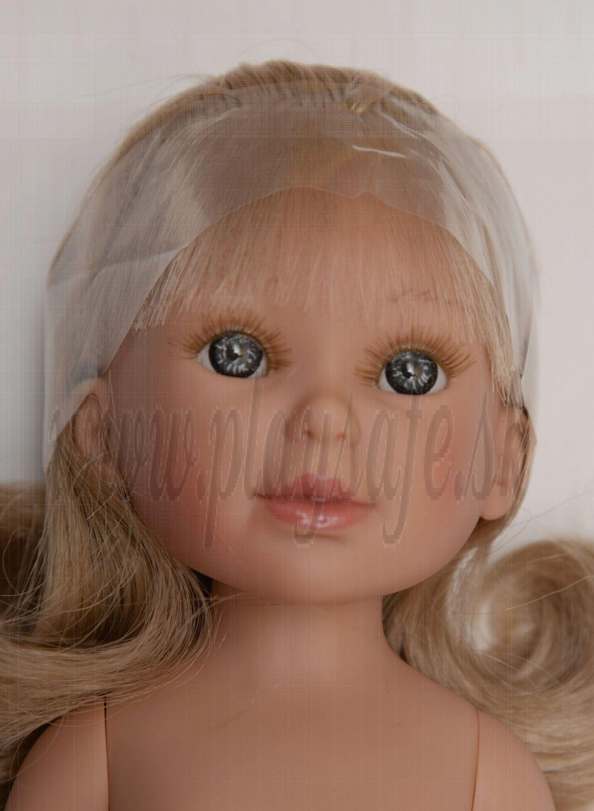 Vestida de Azul Paulina Doll Naked, 33cm blonde fringe