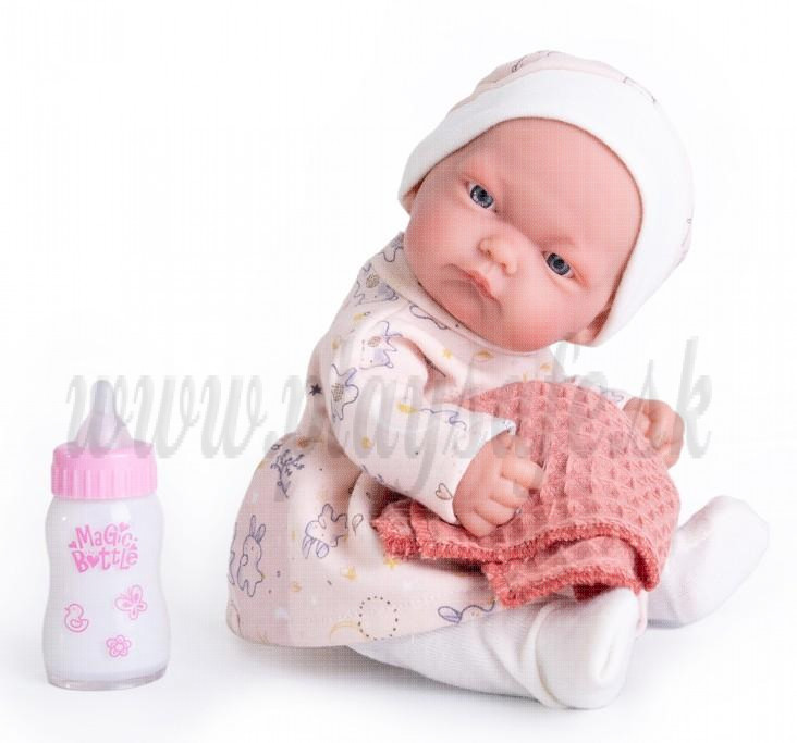 Antonio Juan Pitu Baby Girl Doll, 26cm with bottle