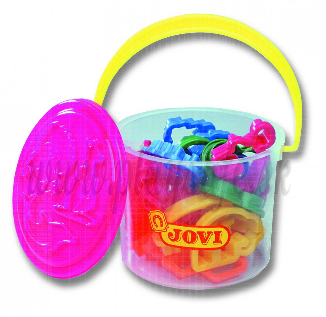 JOVI® Clay Cutters Bucket, 24 pieces assorted