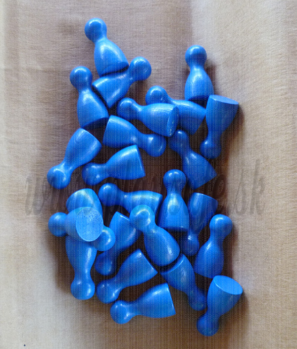 DETOA Wooden Pawns blue, 1pc