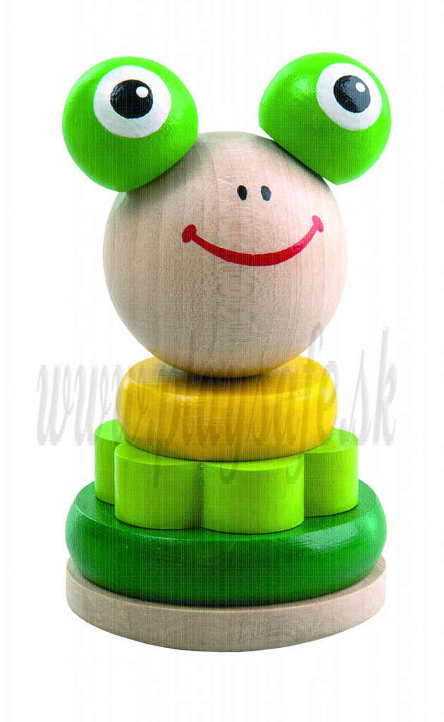 DETOA Wooden Stacking Toy Swing Frog