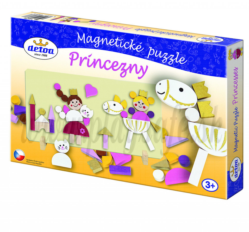 DETOA Wooden Magnetic Puzzle Princesses