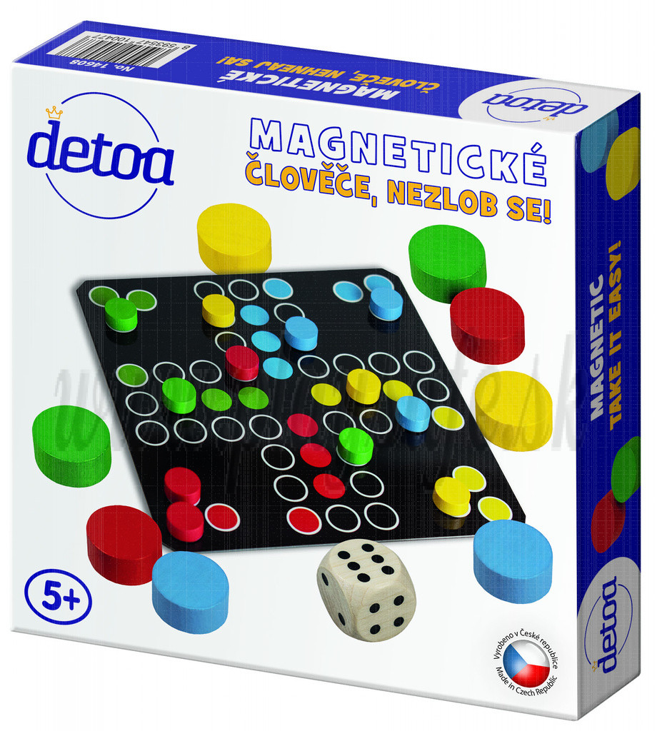 DETOA Wooden Magnetic Take It Easy Board Game travel version