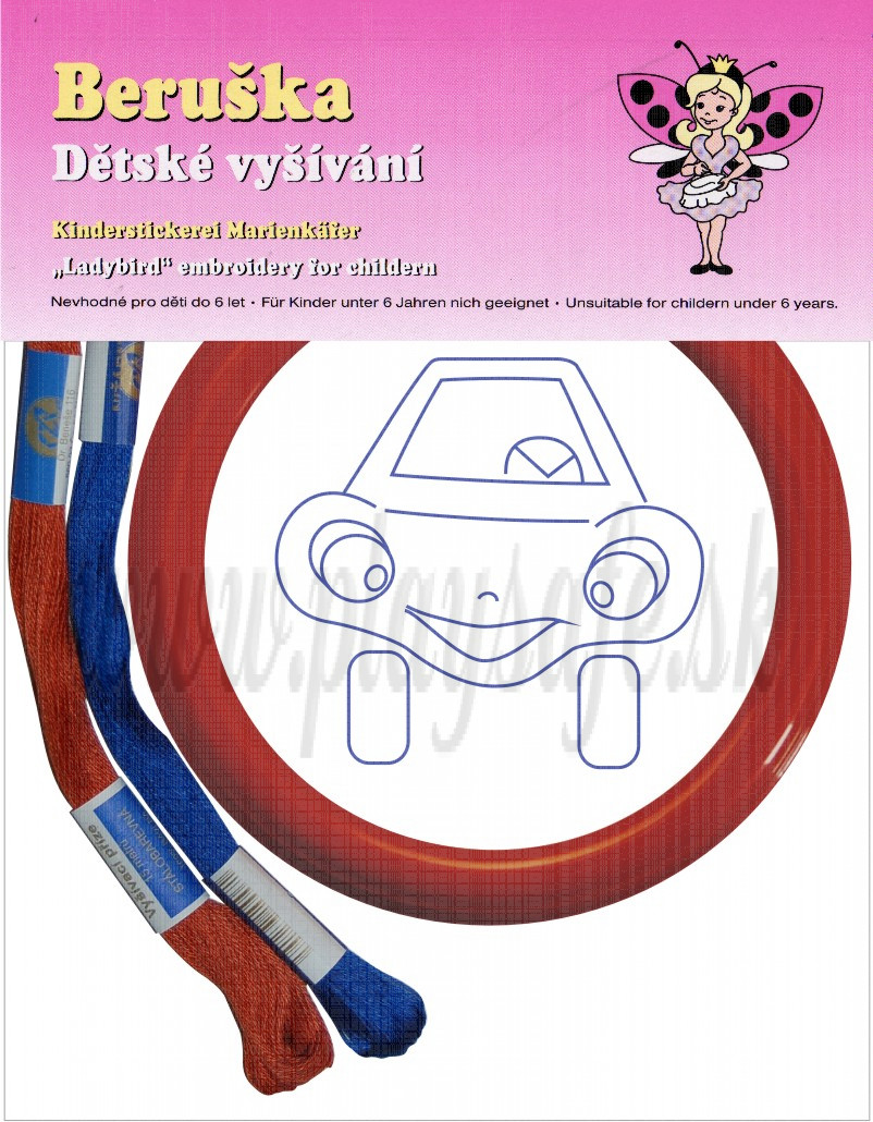 Beruska Kids' Embroidery Set Small Car