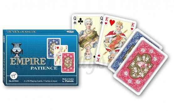 Piatnik Playing Cards Empire Patience Double Deck Mini Size