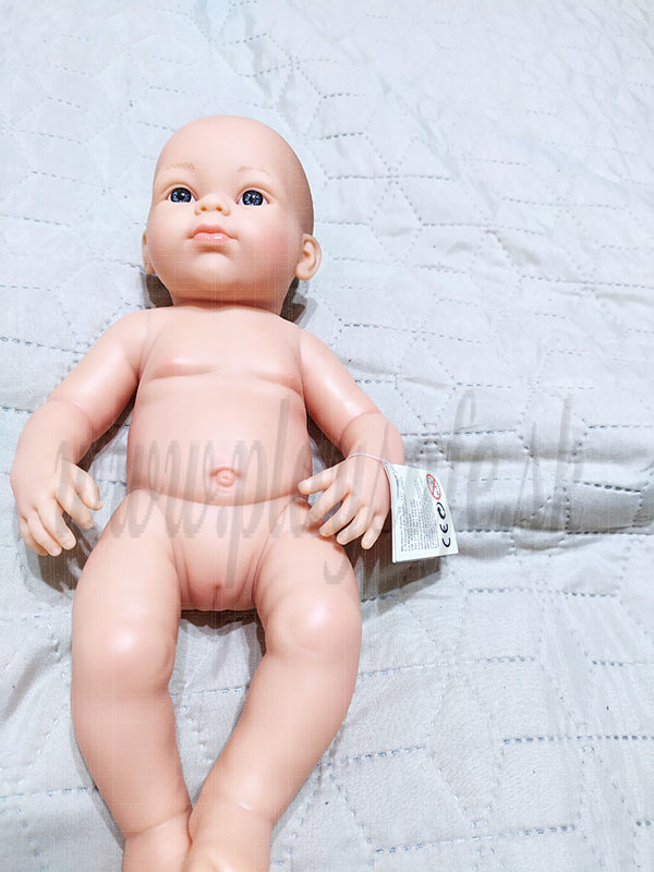 Paola Reina Mini Pikolin Baby Girl Doll, 32cm naked