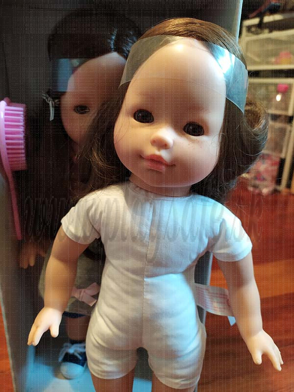 Paola Reina Las Blanditas Virgi Doll with freckles, 36cm NO CLOTHES NO BOX IN PLASTIC BAG