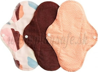 Imse Vimse Cloth Menstrual Pads Regular, 3 pieces Orange Sprinkle