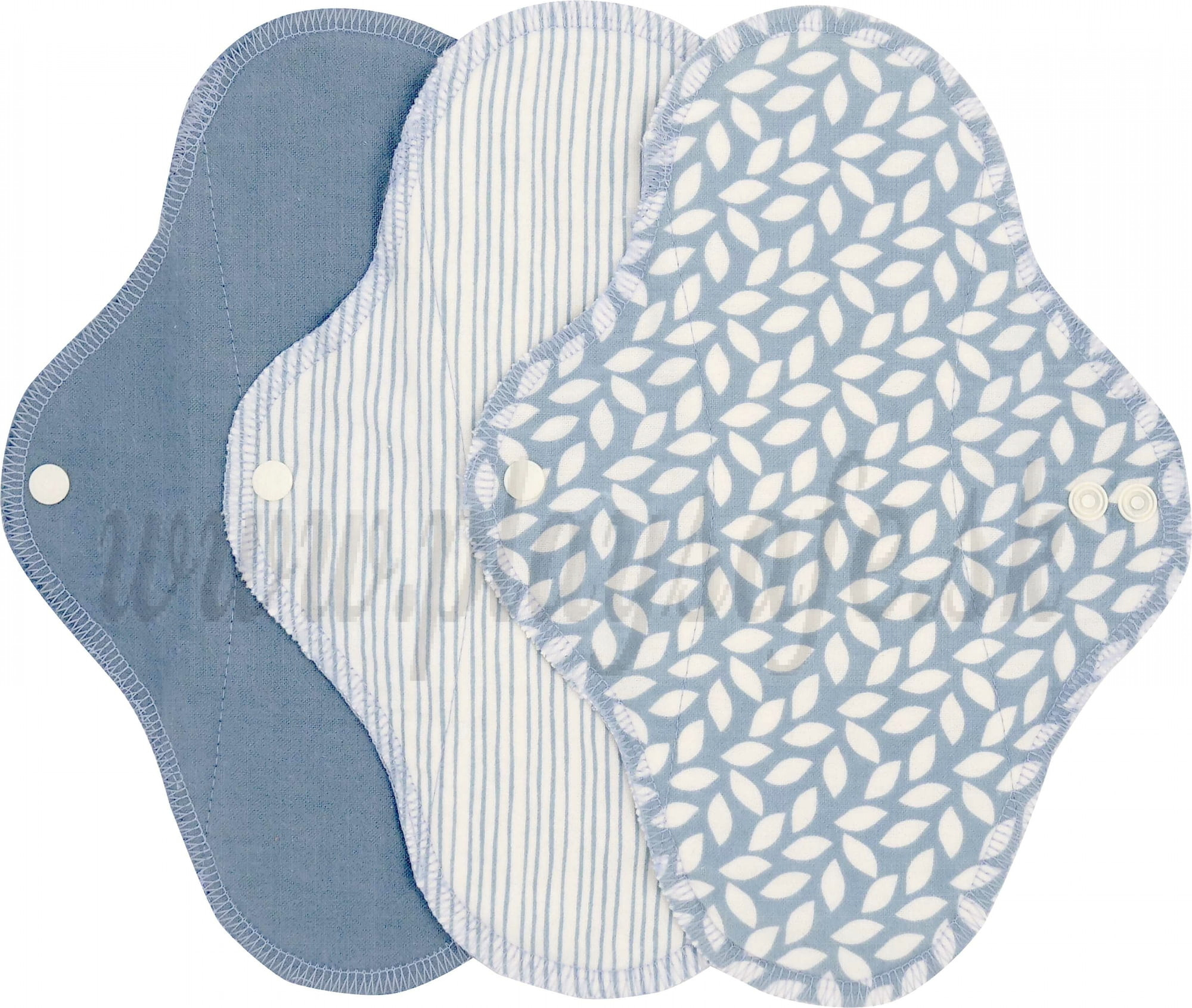 Imse Vimse Cloth Menstrual Pads Regular, 3 pieces Denim