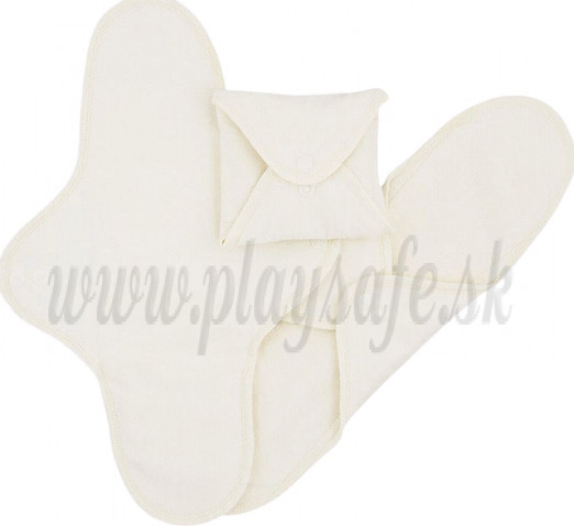 Imse Vimse Cloth Menstrual Pads Night, 3 pieces natural