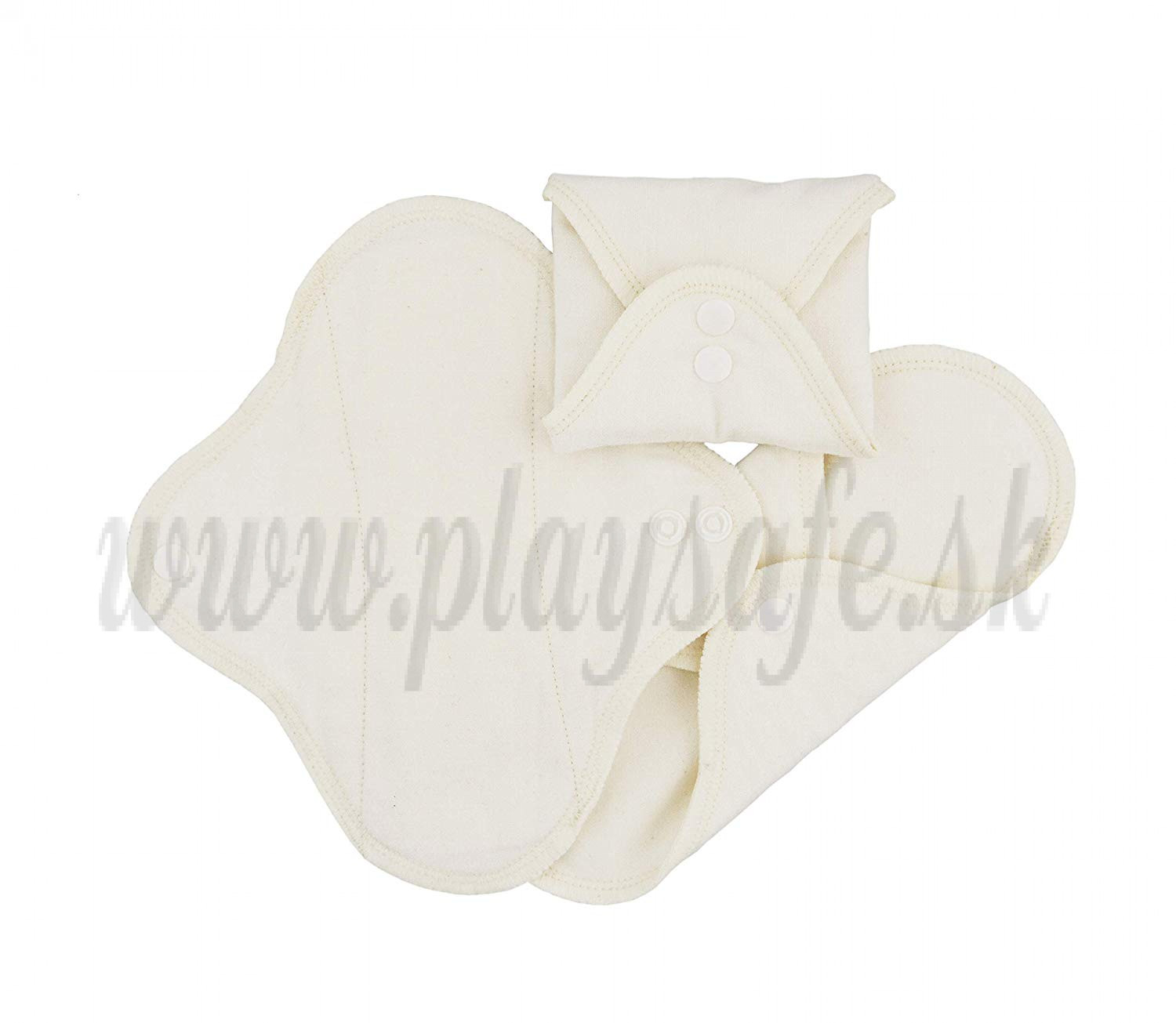 Imse Vimse Cloth Menstrual Pads Panty Liners, 3 pieces natural
