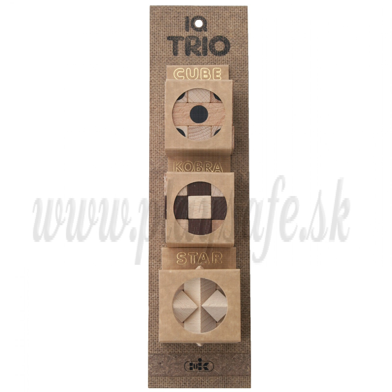 MIK Wooden Brain Teaser IQ Trio Gift Set