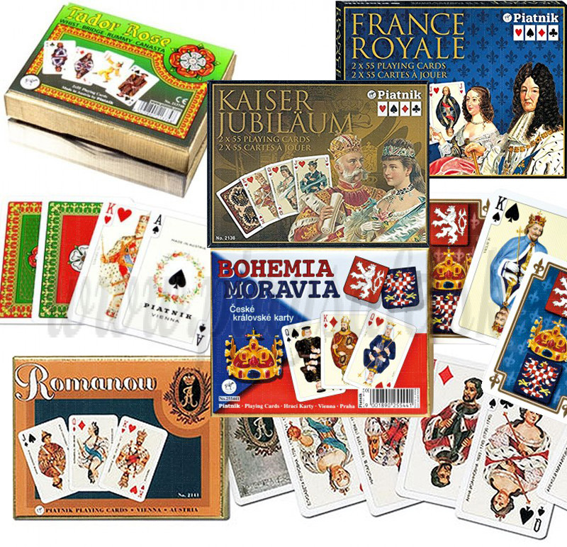 Piatnik Playing Cards Double Deck Royal Families, assorted