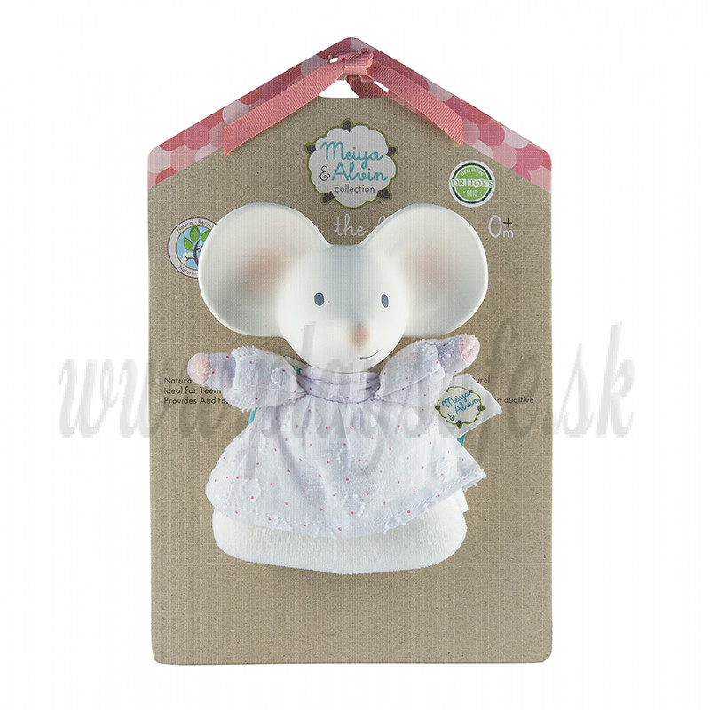 Meiya&Alvin Natural Rubber Teether & Rattle Toy Mouse Meiya 