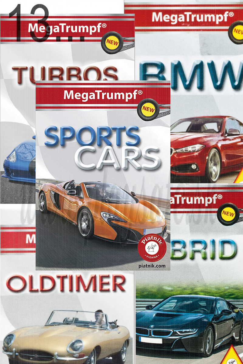 Piatnik Quartett Card Game Cars