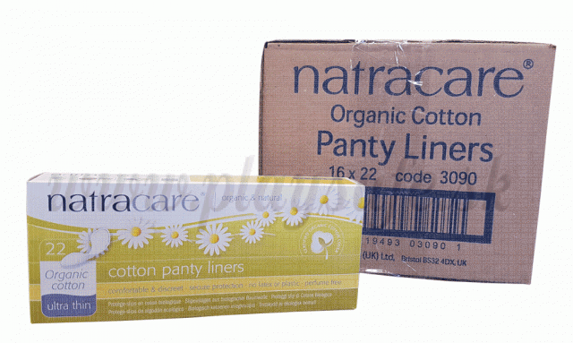 Natracare Organic Cotton Panty Liners Ultra thin, 16x22 Pads
