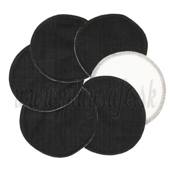 Imse Vimse Nursing Pads Leak-Proof PUL, 3 pairs black