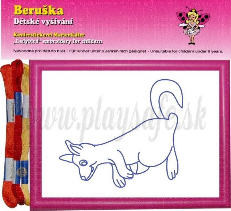 Beruska Kids' Embroidery Set Rectangle Kangaroo