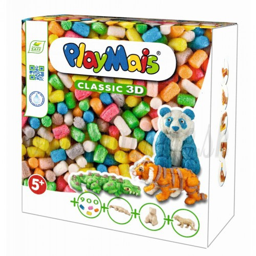 Playmais CLASSIC 3D Wild Animals, 900 pieces