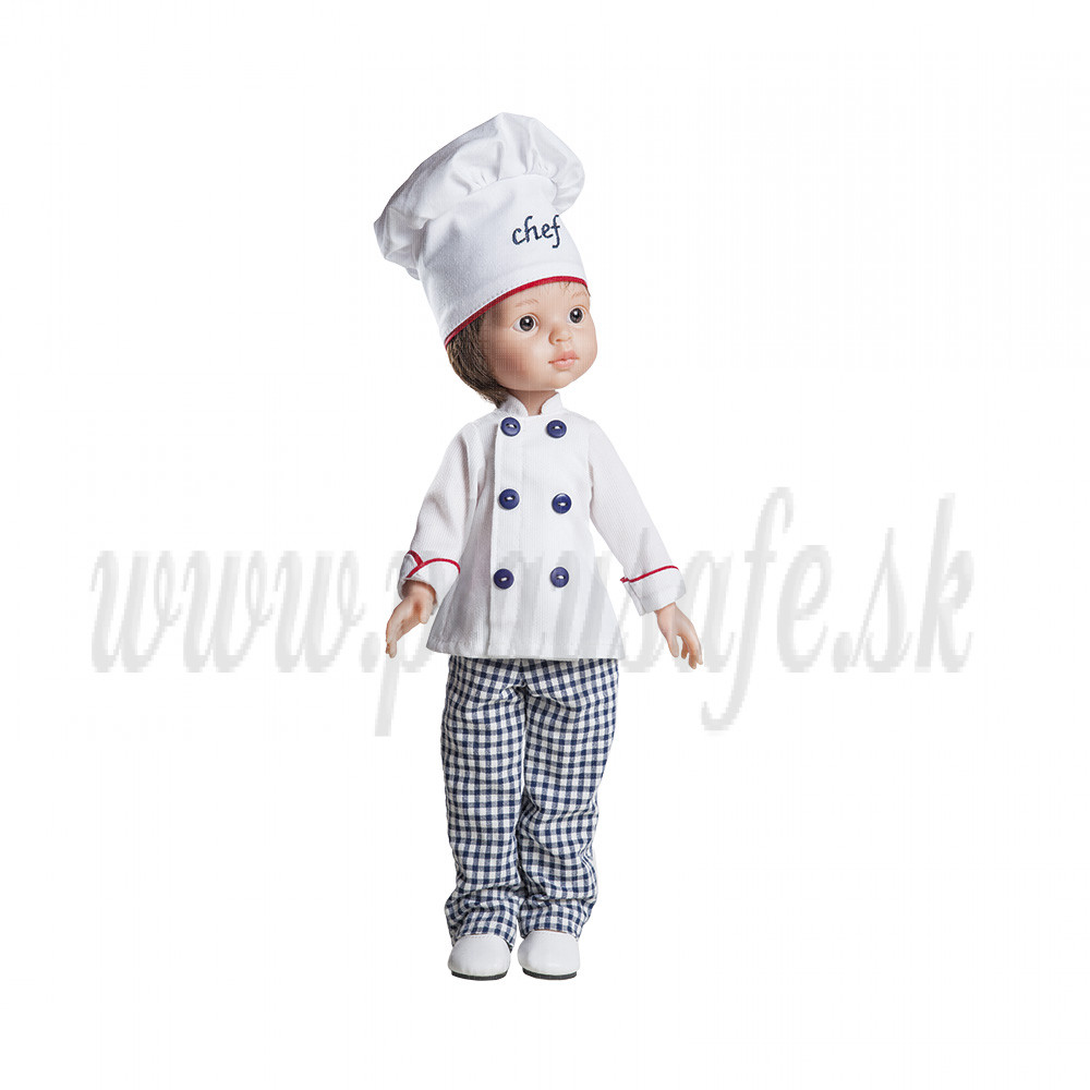 Paola Reina Las Amigas Doll Carlos Chef, 32cm