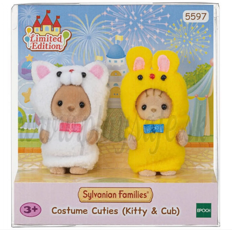 Sylvanian Families 5597 Cute Costumes Kitty and Cub
