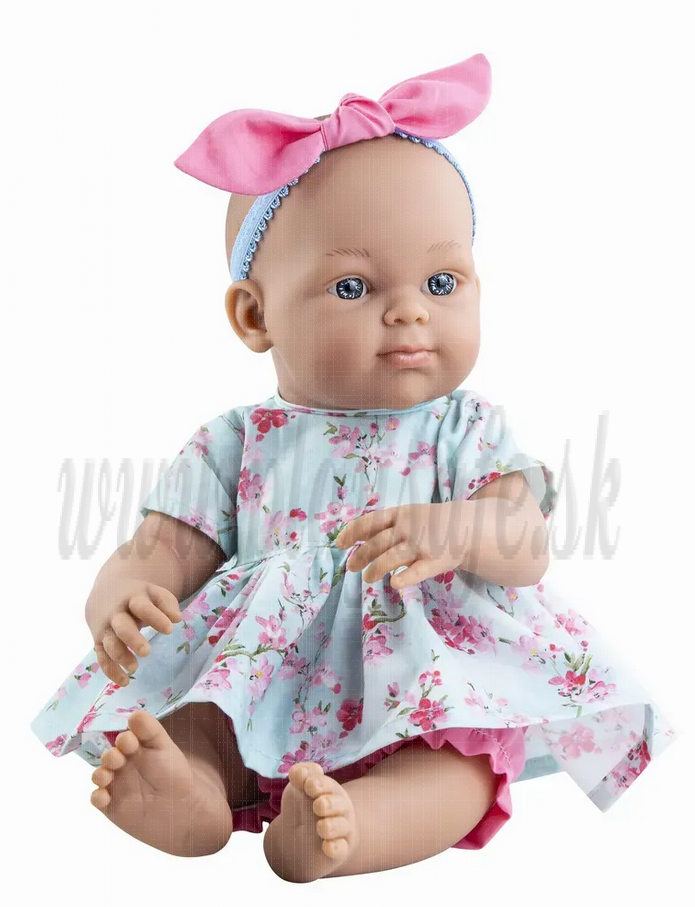 Paola Reina Minipikolina Baby Girl Doll, 32cm in blue