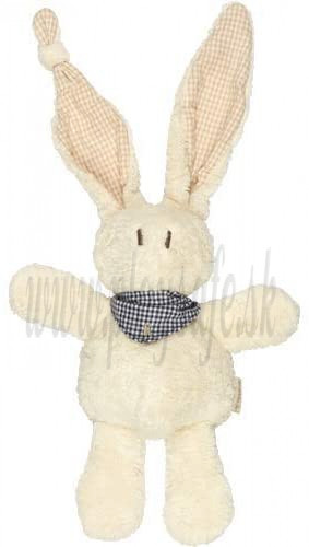 Keptin-Jr Plush baby bunny Tjumm-Navy Shawl, 28cm