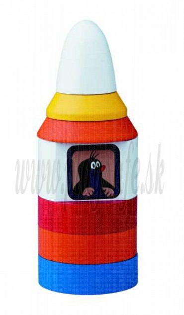 DETOA Wooden Stacking Toy Mole in Space Shuttle