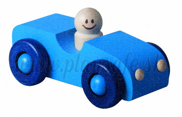 DETOA Wooden Car blue