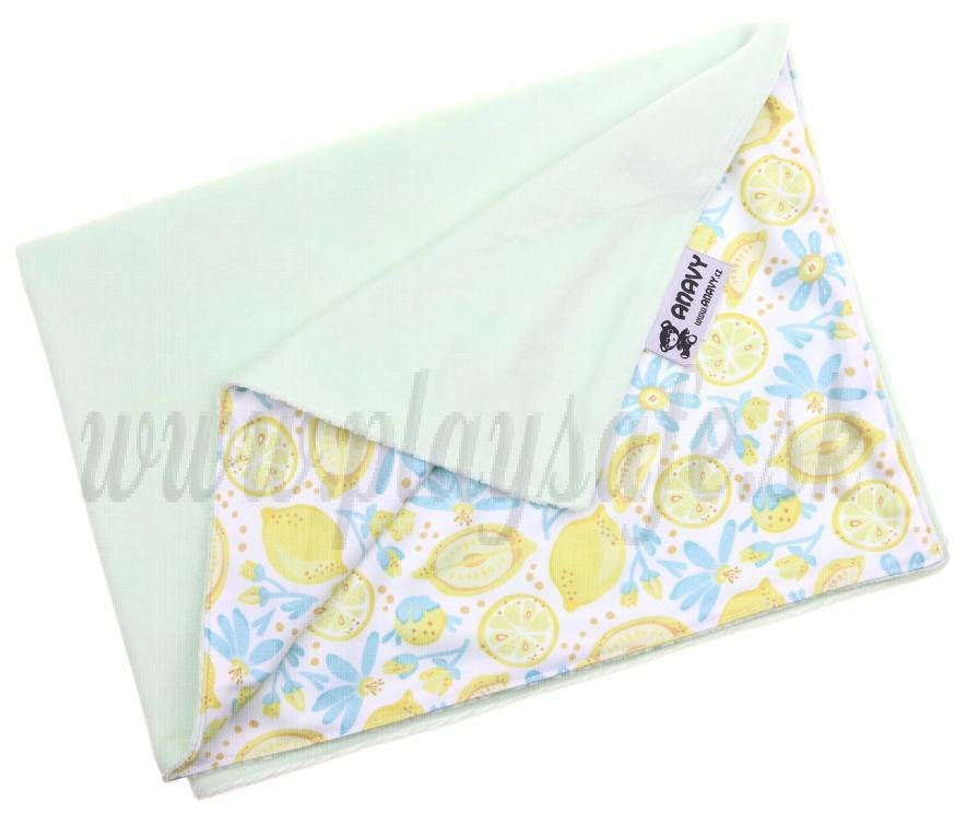 Anavy Changing Mat cotton velour Menthol / Lemons