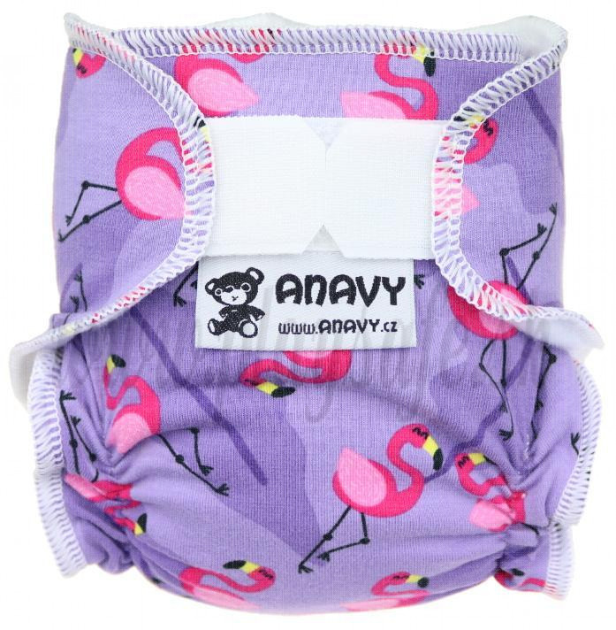 Anavy Cloth Doll Diaper Flamingos