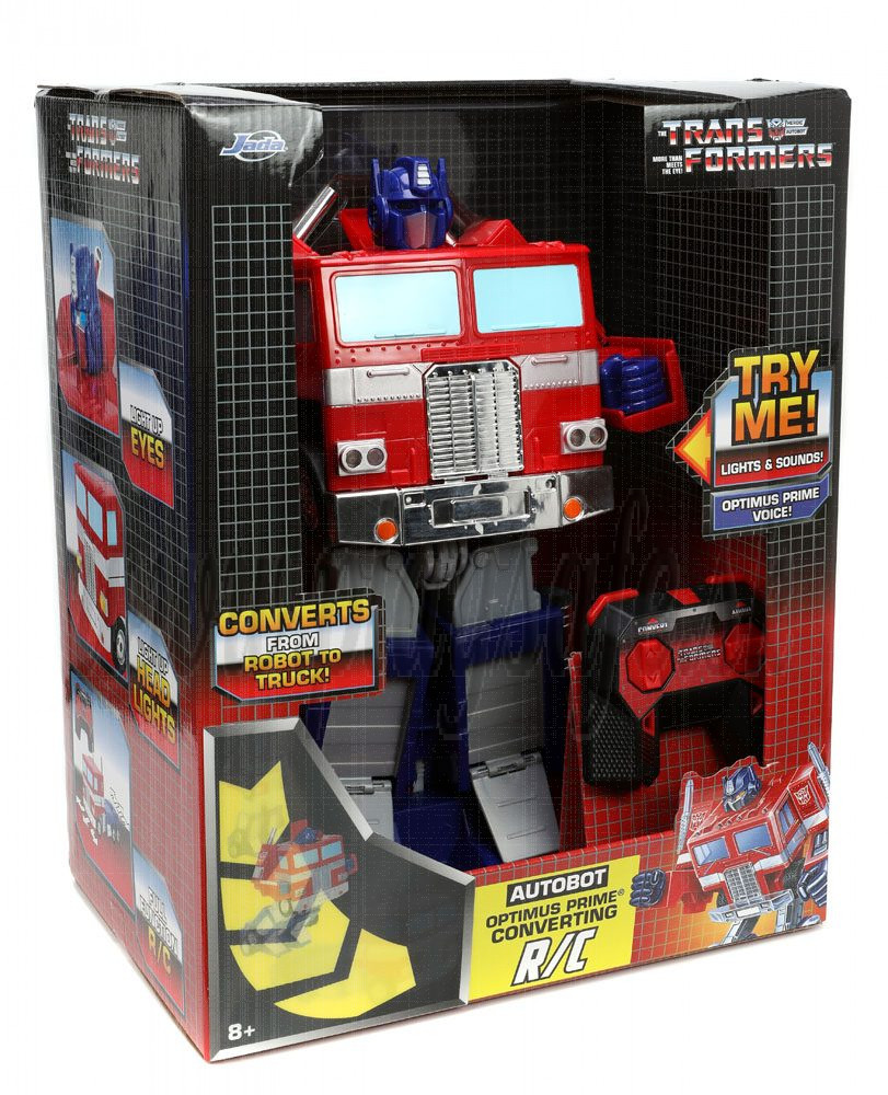 Jada Transformers Transforming R/C Robot Optimus Prime (G1 Version) EU FTM Exclusive, 30 cm