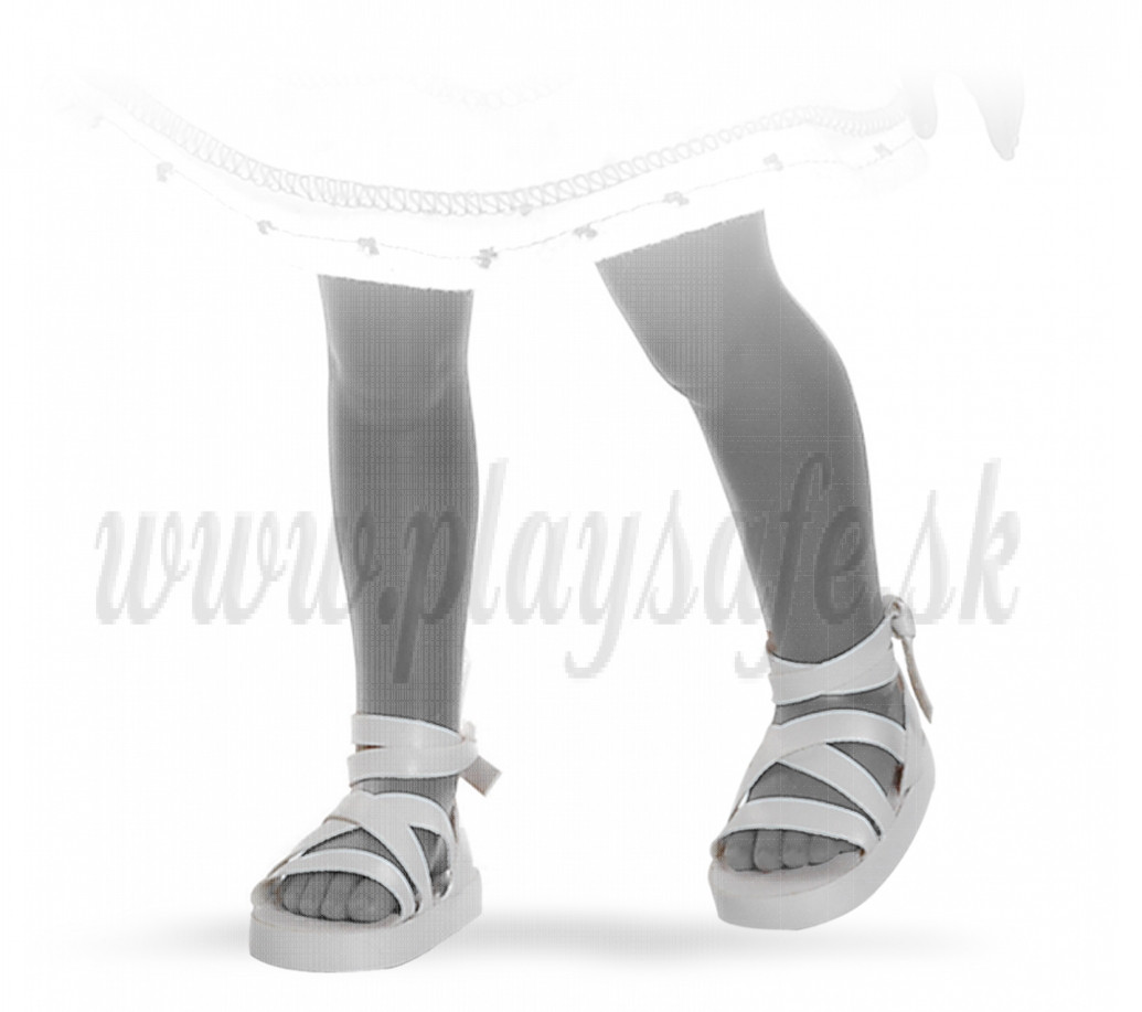 Paola Reina Las Amigas Sandals white, 32cm