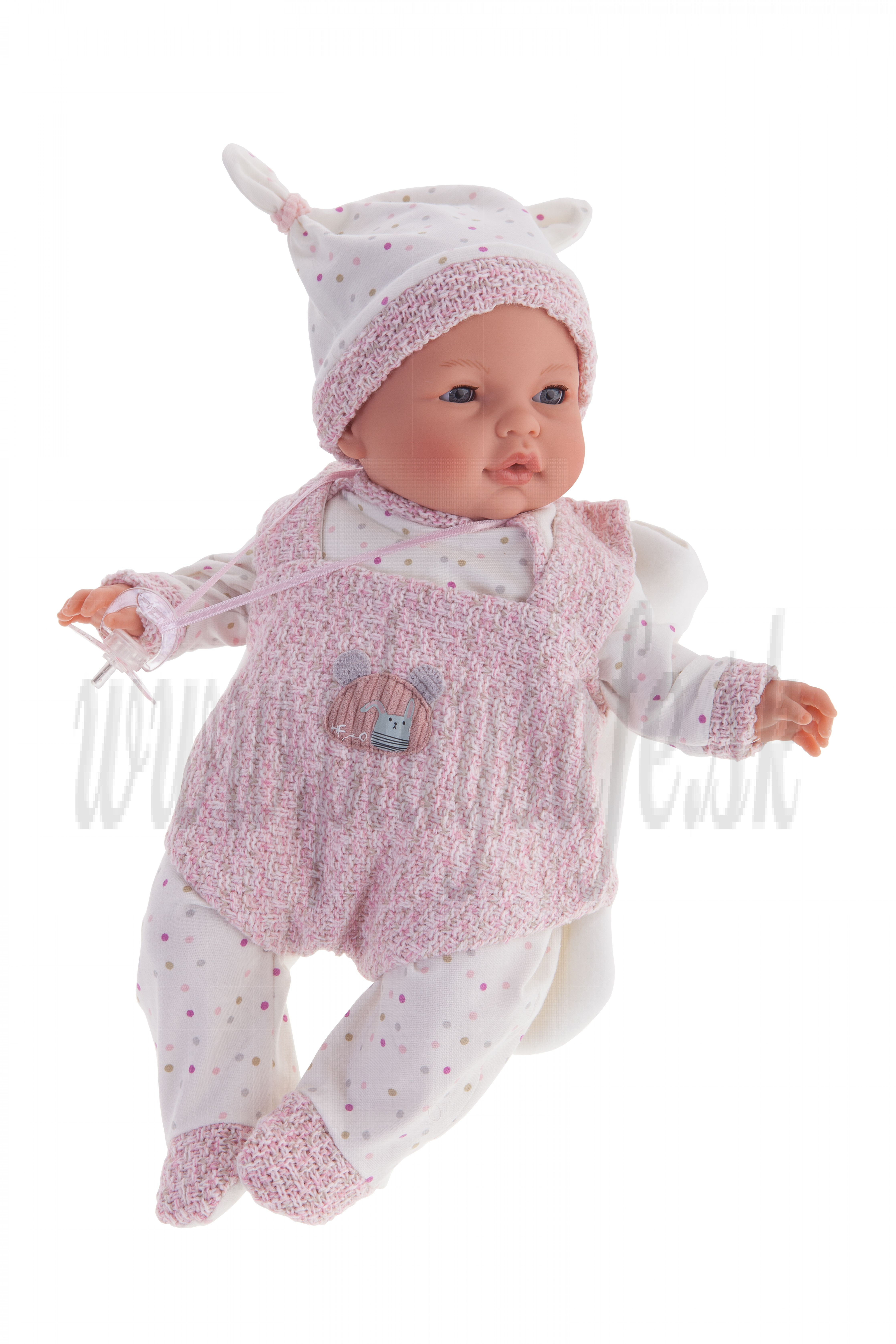 Antonio Juan Bimba Bolso Portabebe Baby Doll, 37cm closing eyes